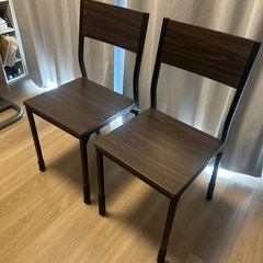 ダイニングチェア 2脚の画像
