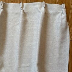 美品ドレープカーテン／ホワイト系上品ベージュ2枚➕レースカーテンと4枚セットの画像