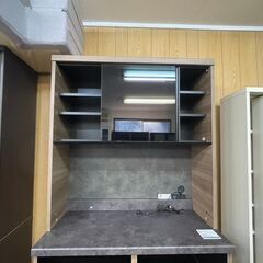 【リサイクルサービス八光】幅100　⭐️超破格⭐️パモウナ 食器棚 現行モデル・セラミック調天板（IDA-1002R）の画像