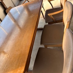 大塚家具 7人掛け大型ダイニングセットの画像