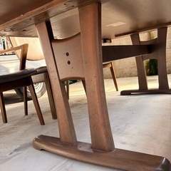 大塚家具 7人掛け大型ダイニングセットの画像