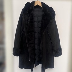 ブラックムートン　ロングコート　JSTANAの画像