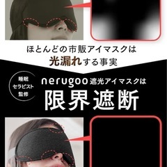 決まりました！nergoo[ネルグー] アイマスク　睡眠用 睡眠 快眠グッズの画像