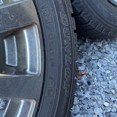 14インチ アルミホイール スタッドレスタイヤセット155/65R14 　４本の画像