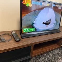32型SHARP製液晶テレビ(テレビ台&Google Chromeキャスト付)の画像