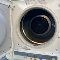 シャープ　衣類乾燥機　5.5kg KD-55F 衣類乾燥機  電気式　ノーダクト　スタンド付き！の画像