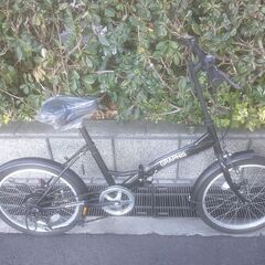 整備済み中古自転車　20インチ　税別￥8.980-　折り畳み自転車　外装６段　ブラック1228の画像
