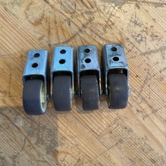 【引き取り限定】中古品　ハンマーキャスター　155•固定車　４個セットの画像