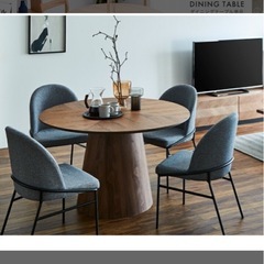 丸ダイニングテーブルφ120の画像