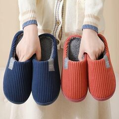 【新品】スリッパ ルームシューズ 冬用 柔らかい あったかい 保温 防寒 静音 軽量（色：ブラウン）HOMEの画像