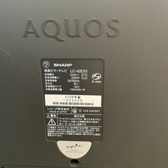 【0円・引き取り限定】SHARP AQUOS 42型テレビ／ジャンク・B-CASなしの画像