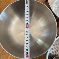 鍋　ボウル　ザル　お玉　セットの画像