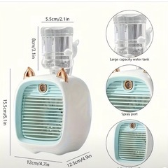 卓上ミニ扇風機、冷風機の画像