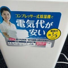 アイリスオーヤマ 除湿機 DCE-6515 2017年製の画像
