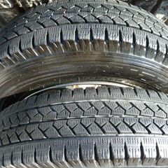 バリ溝H２３年ブリヂストン ブリザックVL1 155/80R14 88/86N LT ホイールセット の画像