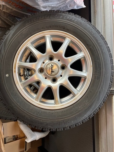 145/80R13スタッドレスタイヤ　社外アルミ付
