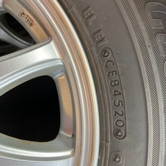 145/80R13スタッドレスタイヤ　社外アルミ付
の画像