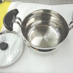 未使用保管品 サーモス 真空保温調理器 シャトルシェフ KBG-3000 3.0L IH対応 クリアステンレス THERMOS 両手鍋 調理器具 札幌 西岡店の画像