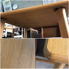 ダイニング3点セット 木製 2人用 2人掛け ダイニングテーブル ダイニングチェア の画像