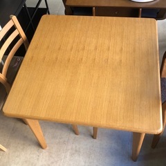 ダイニング3点セット 木製 2人用 2人掛け ダイニングテーブル ダイニングチェア の画像