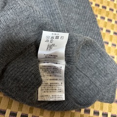 【AOKI】LES MUESウール100%リブカーディガン S グレー 手洗い可の画像
