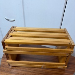 折りたたみ式 木製 本棚（無料）の画像