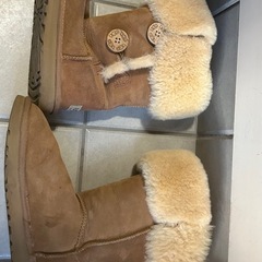 UGG アグ　ムートンブーツ　茶色　24㎝の画像