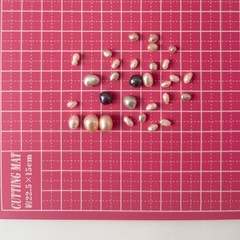 淡水パールミックス　30粒　両穴　ハンドメイド素材　作品作りの画像