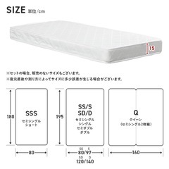 【引越しにつき急募】セミダブル ローベッド+マットレスの画像