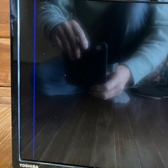 Wチューナー搭載で裏録可能‼️レグザ19S22 2018年製　青縦線1本ジャンク品の画像