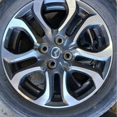 185/60R16 2017年製タイヤホイールセット　デミオ外しの画像