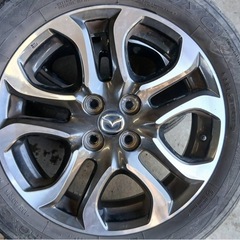 185/60R16 2017年製タイヤホイールセット　デミオ外しの画像