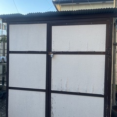 金属製、鉄小屋、ペット屋、倉庫置き場、収納の画像