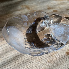 フルーツ模様のガラス製小皿　3個セット　の画像