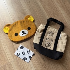 リラックマ　食器　13点  トートバッグなど おまけ付きの画像