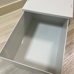 無印良品　ホワイトグレー　再生ポリプロピレン入り　小物収納ケース 大の画像