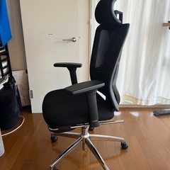 デスクチェア フットレスト付き 手渡しの画像