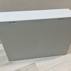 再生ポリプロピレン入り　小物収納ケース　中　引出2個　ホワイトグレー　無印良品の画像