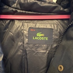 LACOSTE ブラック ダウンジャケット 50/4の画像