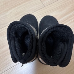 ハリスツイード　ムートンブーツ15センチの画像