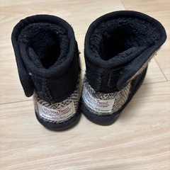 ハリスツイード　ムートンブーツ15センチの画像