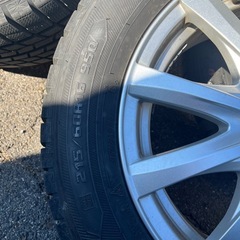 215/60r16 95Qスタッドレスタイヤgood yearとアルミホイール4本セットの画像