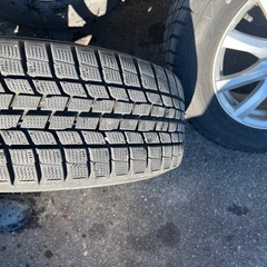 215/60r16 95Qスタッドレスタイヤgood yearとアルミホイール4本セットの画像