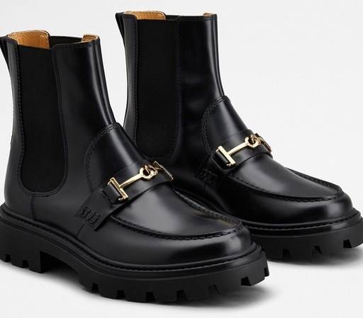 【新品】 TODS レザーチェルシーブーツブラック 35M 22.5cm ブランド　シューズ