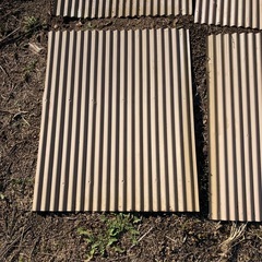 中古　取り外し　トタン　アイボリー　7枚　内1枚は凹みありの画像