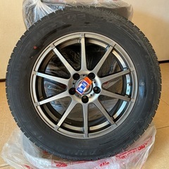 【取引中】スタッドレスタイヤ　ホイール付き　DUNLOP WINTER MAXX 03 225/60R17  99Q 2022年製　4本セットの画像