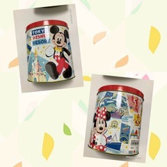 東京ディズニーランドチョコレート、お菓子、空き缶4つの画像