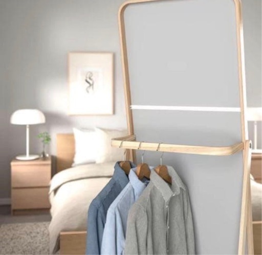 【IKEA】【引き取り限定】IKORNNES イコルネス スタンドミラー 姿見 全身鏡