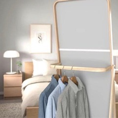 【IKEA】【引き取り限定】IKORNNES イコルネス スタンドミラー 姿見 全身鏡の画像