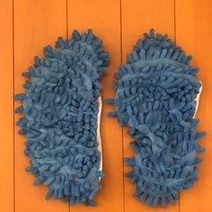 【交渉中】青色のモップスリッパ(ルームシューズ)の画像